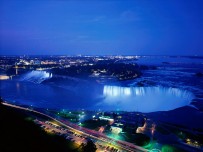Niagara Falls At Night Ontario Canada